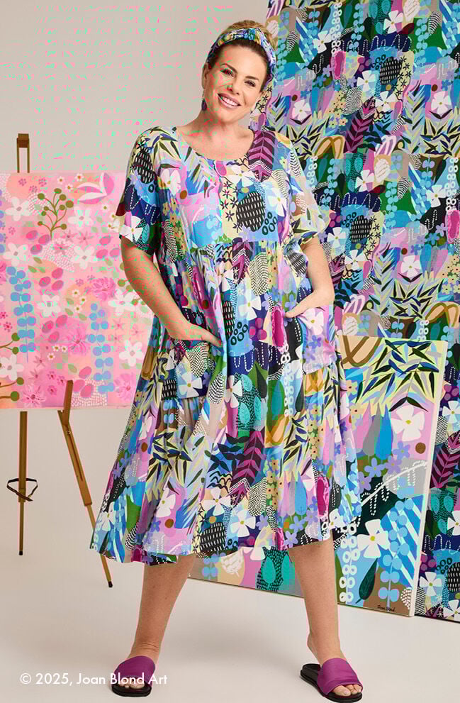 Joan Blond Floral Oasis Dress